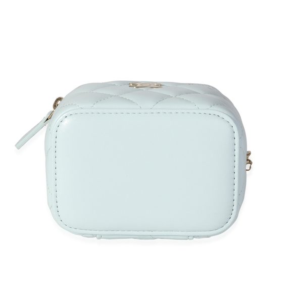 Chanel Light Blue Quilted Lambskin Mini Vanity - Picture 7 of 8